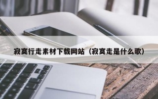 鹿邑寂寞行走素材下载网站（寂寞走是什么歌）